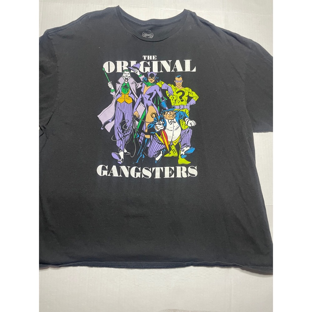 DC Comics Originals The Joker Catwoman Riddler  Gangsters ‎ T Shirt 3XL Black